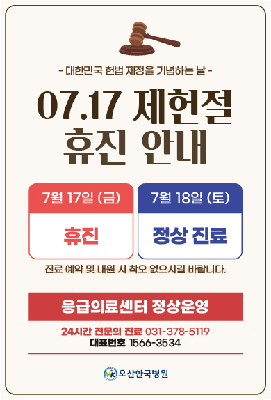 제헌절 휴진